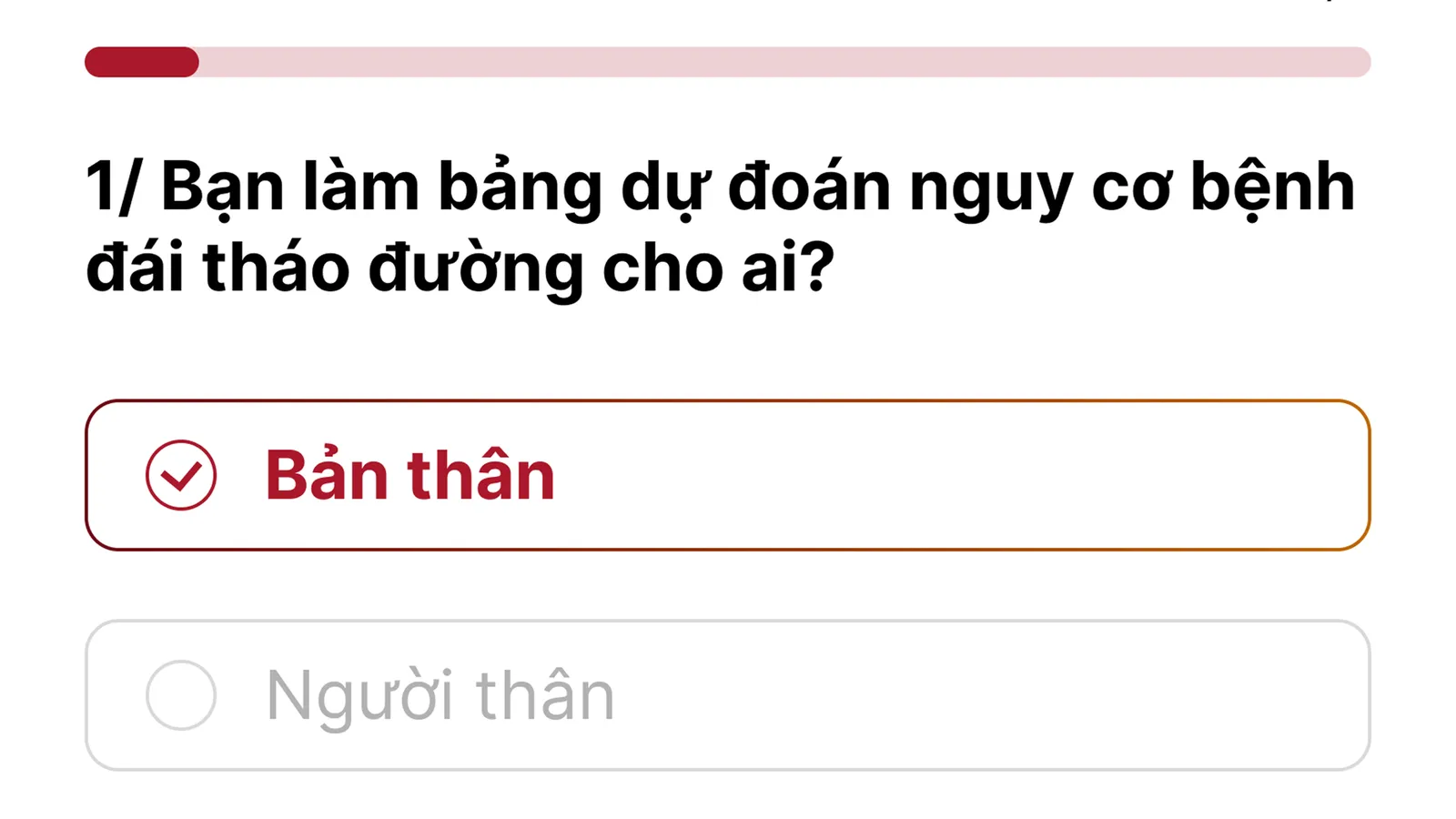 Giao diện ứng dụng dự đoán nguy cơ bệnh tiểu đường