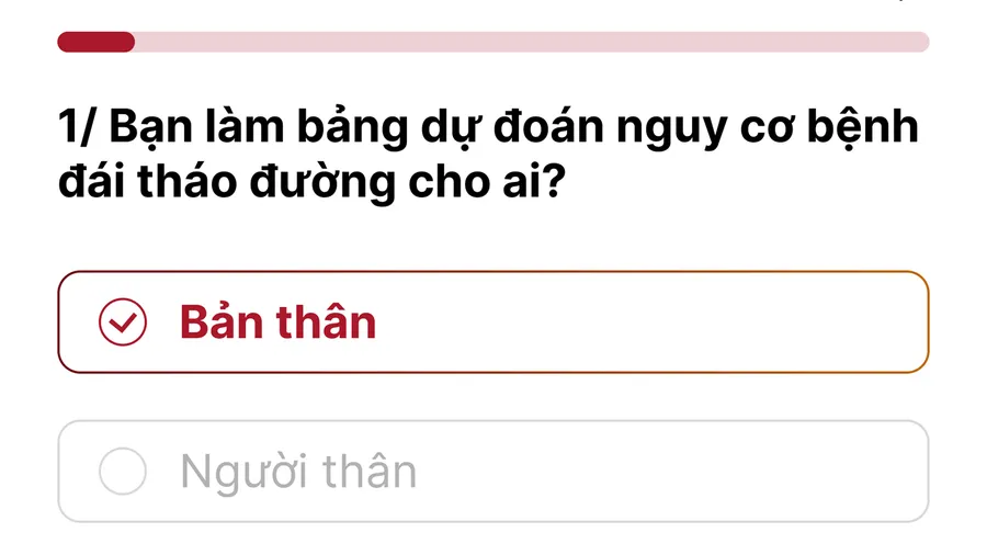 Giao diện ứng dụng dự đoán nguy cơ bệnh tiểu đường